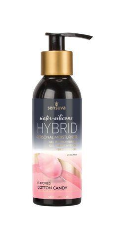 Смазка водно-силиконовая Sensuva Hybrid Cotton Candy (125 мл) без сахара, можно для оральных ласк SO3246 фото