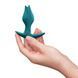 Анальная пробка Fun Factory BOOTIE FEM Bottle Green, в виде бутона, диаметр 2,9 см, тонкий ограничитель SX3693 фото 5