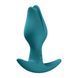 Анальная пробка Fun Factory BOOTIE FEM Bottle Green, в виде бутона, диаметр 2,9 см, тонкий ограничитель SX3693 фото 2