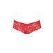 Трусики-бразилиана из цветочного кружева Passion RAJA THONG L/XL, red SO5376 фото 5