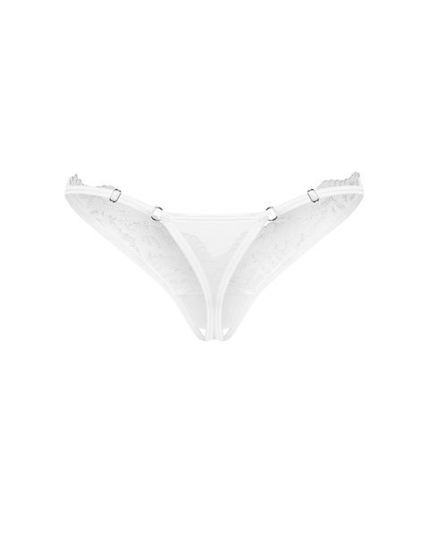 Трусики Obsessive Arrowel White crotchless thong L/XL SX2592 фото