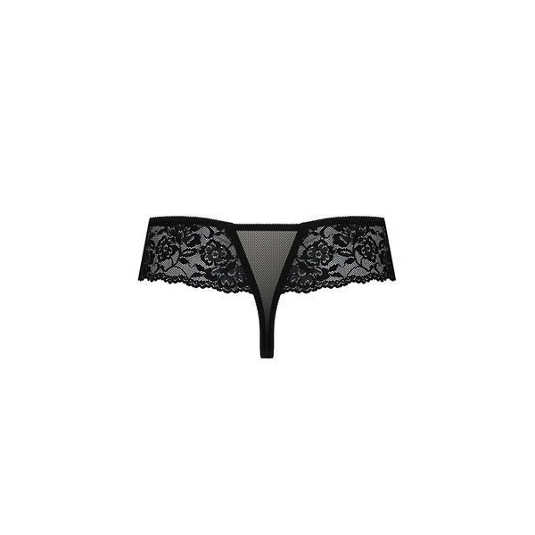 Трусики Passion Exclusive ABLA THONG XXL/XXXL, black PS25303 фото