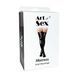 Лакированные чулки со шнуровкой Art of Sex - Mistress, черные с эффектом голограммы, размер M SX3383 фото 3