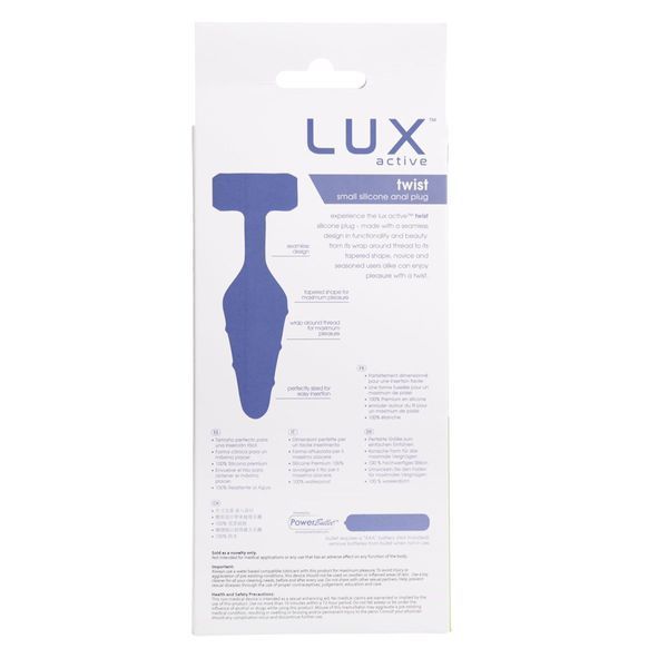 Анальная пробка Lux Active Twist Plug Small Blue SX3926 фото