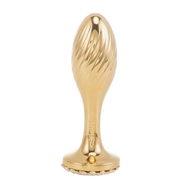Металлическая анальная пробка LOCKINK SEVANDA Pearl Pear-shape Anal Plug, с искусственной жемчужиной SX0887 фото