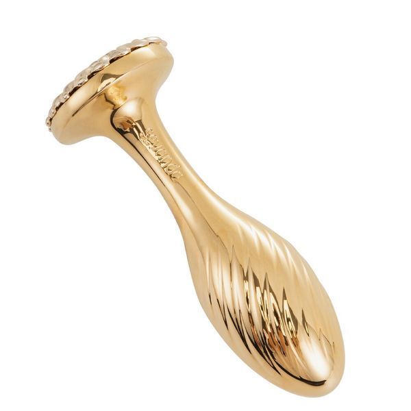 Металлическая анальная пробка LOCKINK SEVANDA Pearl Pear-shape Anal Plug, с искусственной жемчужиной SX0887 фото