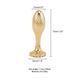 Металлическая анальная пробка LOCKINK SEVANDA Pearl Pear-shape Anal Plug, с искусственной жемчужиной SX0887 фото 8