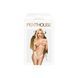 Трусики-тонг Penthouse Dangerous Darling L/XL White, кружево, высокая посадка, вырез спереди, бантик SO6497 фото 3