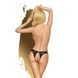 Трусики-тонг Penthouse Naughty Valentine L/XL Black, мереживо, відкритий доступ до інтимних зон SO6500 фото 2