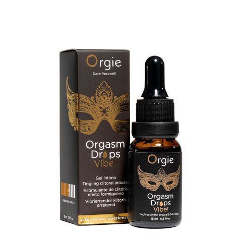 Возбуждающие капли для клитора Orgie Orgasm Drops Vibe!, 15 мл, тепло-холод, эффект вибрации SX1532 фото
