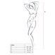 Бодистокинг Passion BS066 One Size, White, комбинезон, имитация чулок и пояса с гартерами PBS066W фото 4