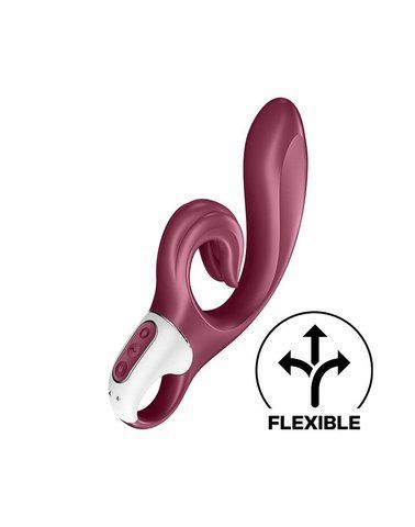 Вибратор-кролик Satisfyer Love Me Red, гибкий, отросток с тройным кончиком SO7778 фото