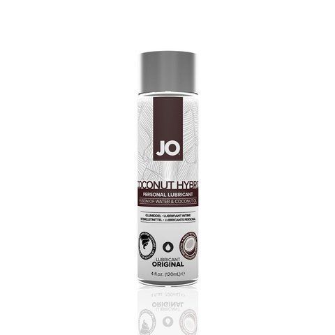 Смазка-крем с кокосовым маслом JO Coconut Hybrid ORIGINAL (120 мл) белая SO1683 фото