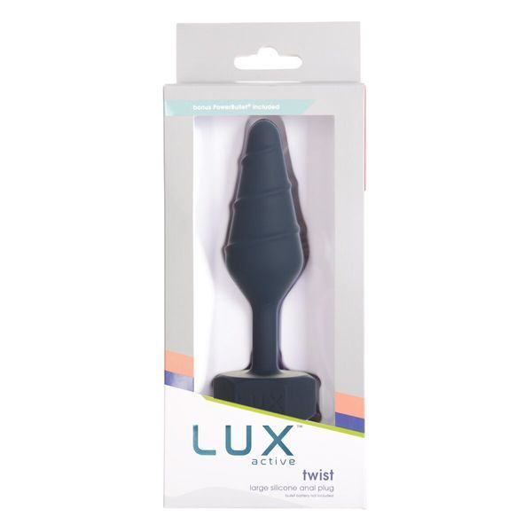 Анальная пробка Lux Active Twist Plug Large Blue SX3927 фото