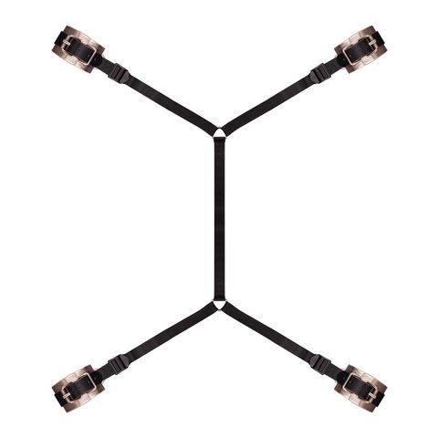 Фіксатор рук і ніг для ліжка Rosy Gold - Under-Mattress Restraint Set SX3911 фото