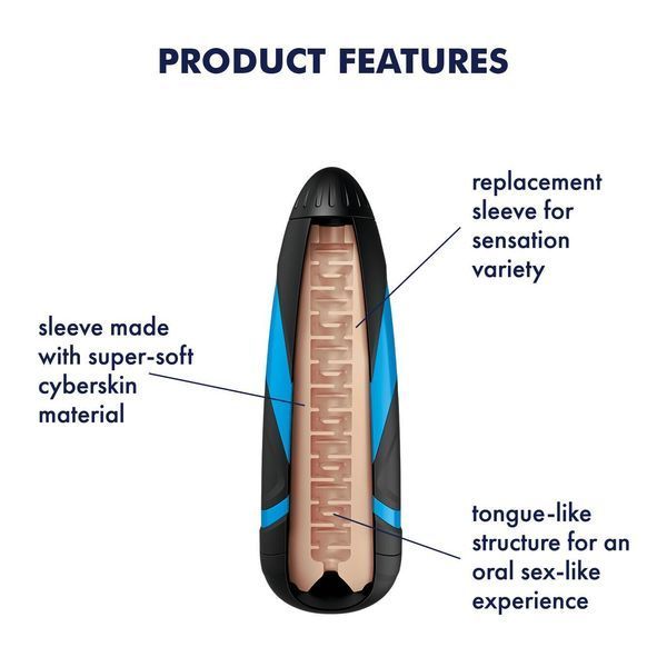 Запасной рукав-вставка для мастурбатора Satisfyer Men LUSTY TONGUES (мятая упаковка!!!) SO2024-R фото