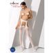 Эротические чулки-стокинги Passion S024 One Size, White, имитация чулков и пояса с гартерами PSS024W фото 2