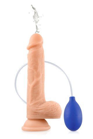 Кончающий фаллоимитатор Real Body &mdash; Cum Kane, длина 21,5 см, диам. 3,8 см, ТРЕ, присоска SO7001 фото