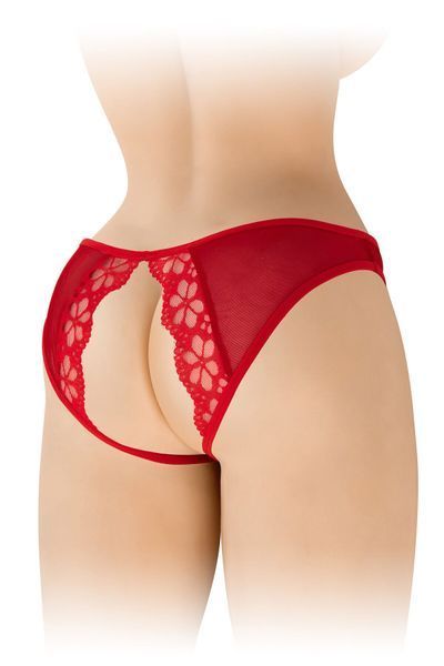 Трусики з відкритим доступом Fashion Secret Ambre Red, сітка SX2611 фото