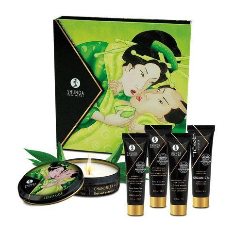 Подарунковий набір Shunga GEISHAS SECRETS ORGANICA &ndash; Exotic Green Tea: для шикарної ночі вдвох SO2558 фото