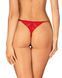 Трусики с доступом Obsessive Ingridia crotchless thong M/L, красные SO9044 фото 2