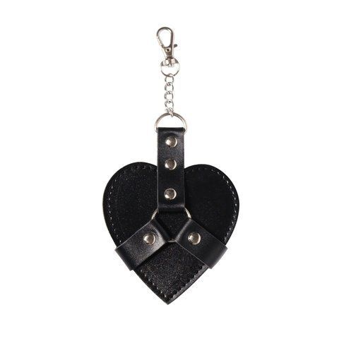 Брелок на карабине для ключей Art of Sex Chained Heart, Черный SX2243 фото