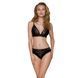 Еластичний топ з мереживом Passion PS001 TOP L, black SO4175 фото 2