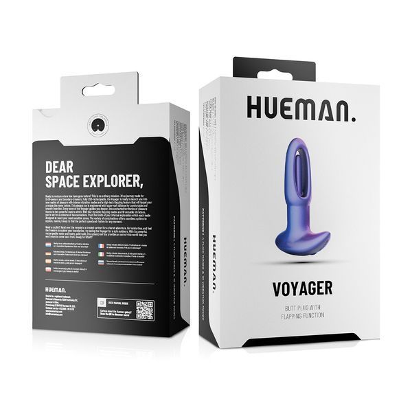 Анальная пробка с виброязычком Hueman - Voyager Butt Plug With Tapping SX3896 фото