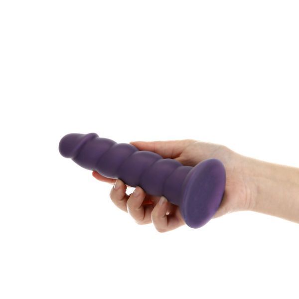 Фаллоимитатор Fantasy by Addiction Unicorn Dildo 7&rdquo; Purple, вибропуля в подарок SX3159 фото