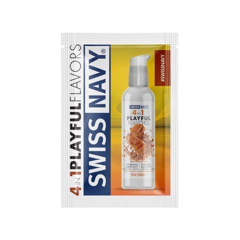 Пробник Swiss Navy 4 in 1 Salted Caramel Delight 5 мл SX1359 фото