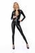 Комбинезон с мокрым эффектом Noir Handmade F293 Powerwetlook catsuit with front zipper, S SX0189 фото 1