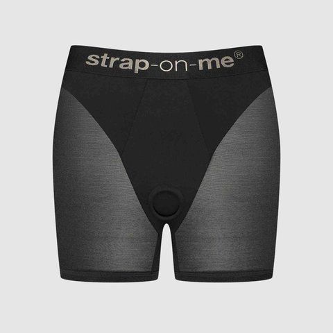 Шорти з фіксацією дилдо Strap-On-Me Harness Lingerie Halo &ndash; L &ndash; Black, велосипедки SX3517 фото