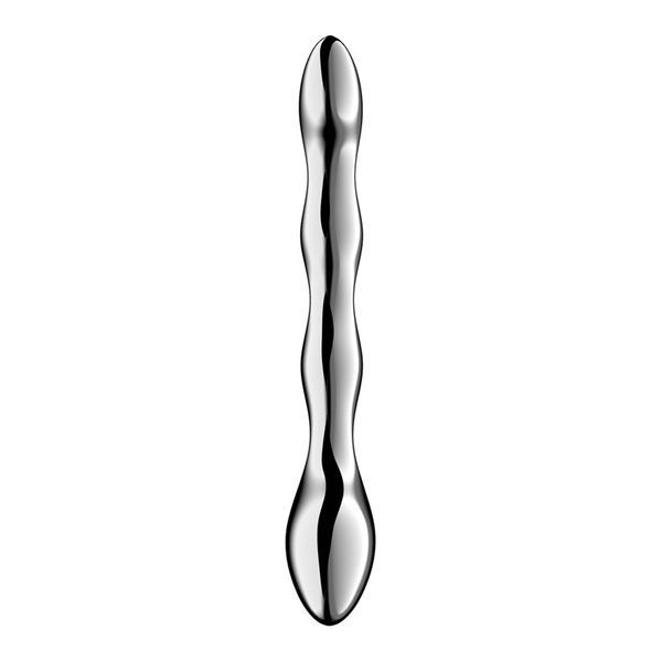 Металевий дилдо Satisfyer Cosmic Crest 2, двосторонній, можна нагрівати й охолоджувати SX3252 фото