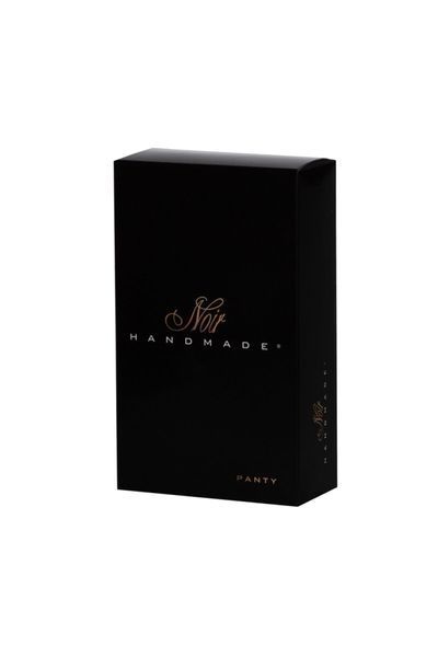 Трусики-стринги Noir Handmade P012 Wild, XXL, под латекс, крокодиловый принт, застежки по бокам SX0343 фото