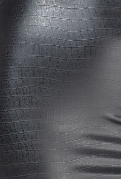 Трусики-стринги Noir Handmade P012 Wild, XXL, под латекс, крокодиловый принт, застежки по бокам SX0343 фото