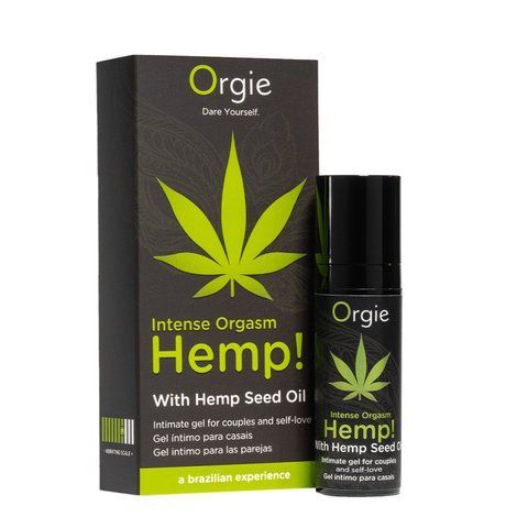 Возбуждающий гель для пар Orgie Hemp! Intense Orgasm, 15 мл, тепло-холод, эффект сильной вибрации SX1503 фото