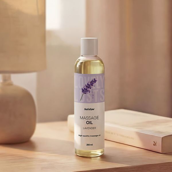Масажна олія Satisfyer Massage Oil Lavender з ароматом лаванди, 250 мл SX2703 фото